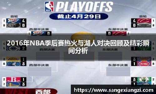 2016年NBA季后赛热火与湖人对决回顾及精彩瞬间分析